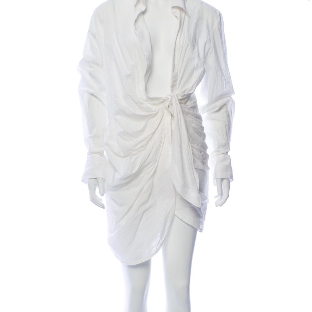 JACQUEMUS LA ROBE BAHIA White Mini Dress
